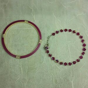 Bracelt Anklet bundle Bright Pink